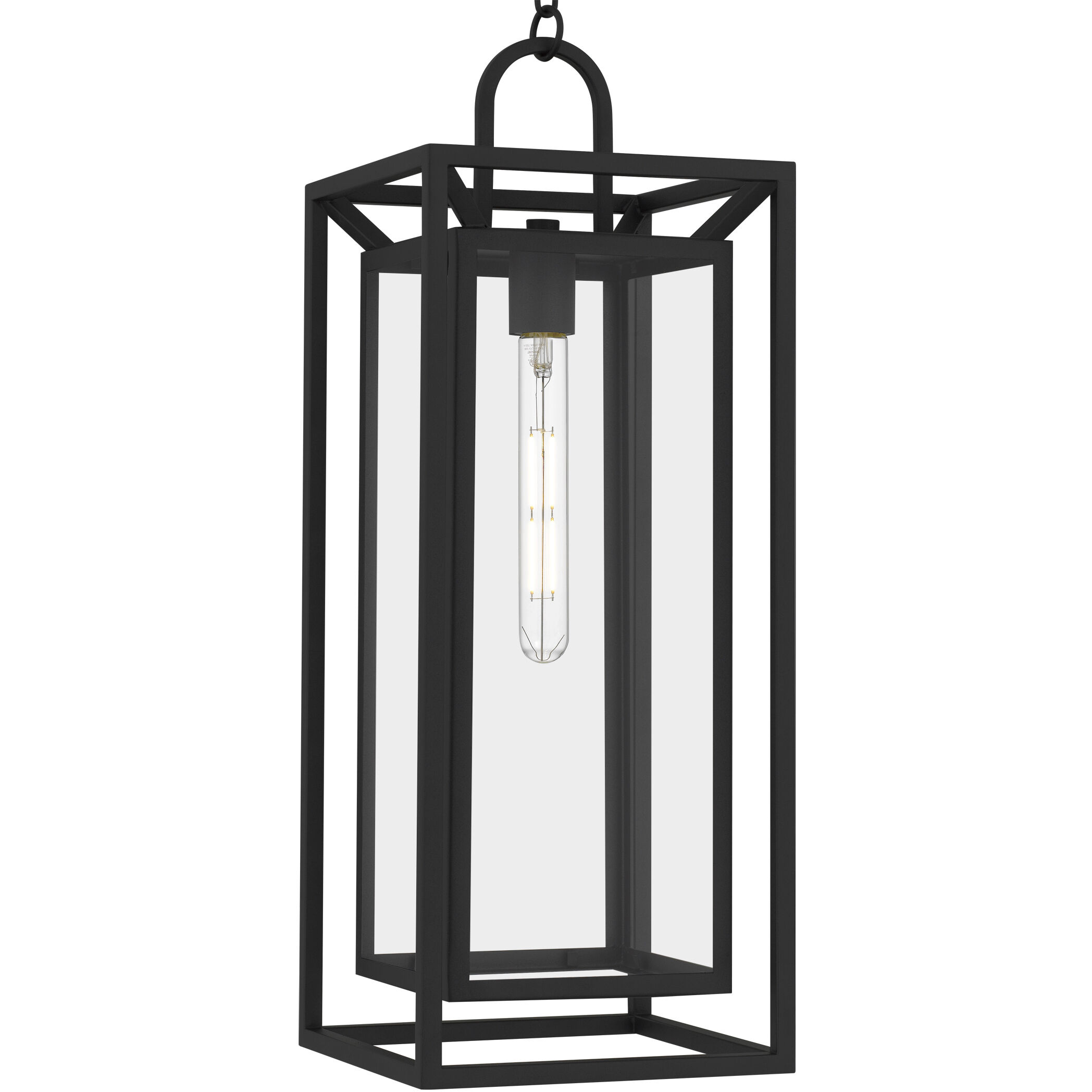 Jayce 1 Light 9 inch Matte Black Outdoor Hanging Lantern