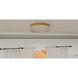 Vistaria LED 13.75 inch Brushed Gold Flush Mount Ceiling Light, Medium
