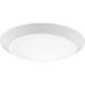 Verge LED 8 inch Fresco Flush Mount Ceiling Light in White Lustre