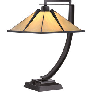 Tiffany 21 inch 75 watt Western Bronze Table Lamp Portable Light, Naturals