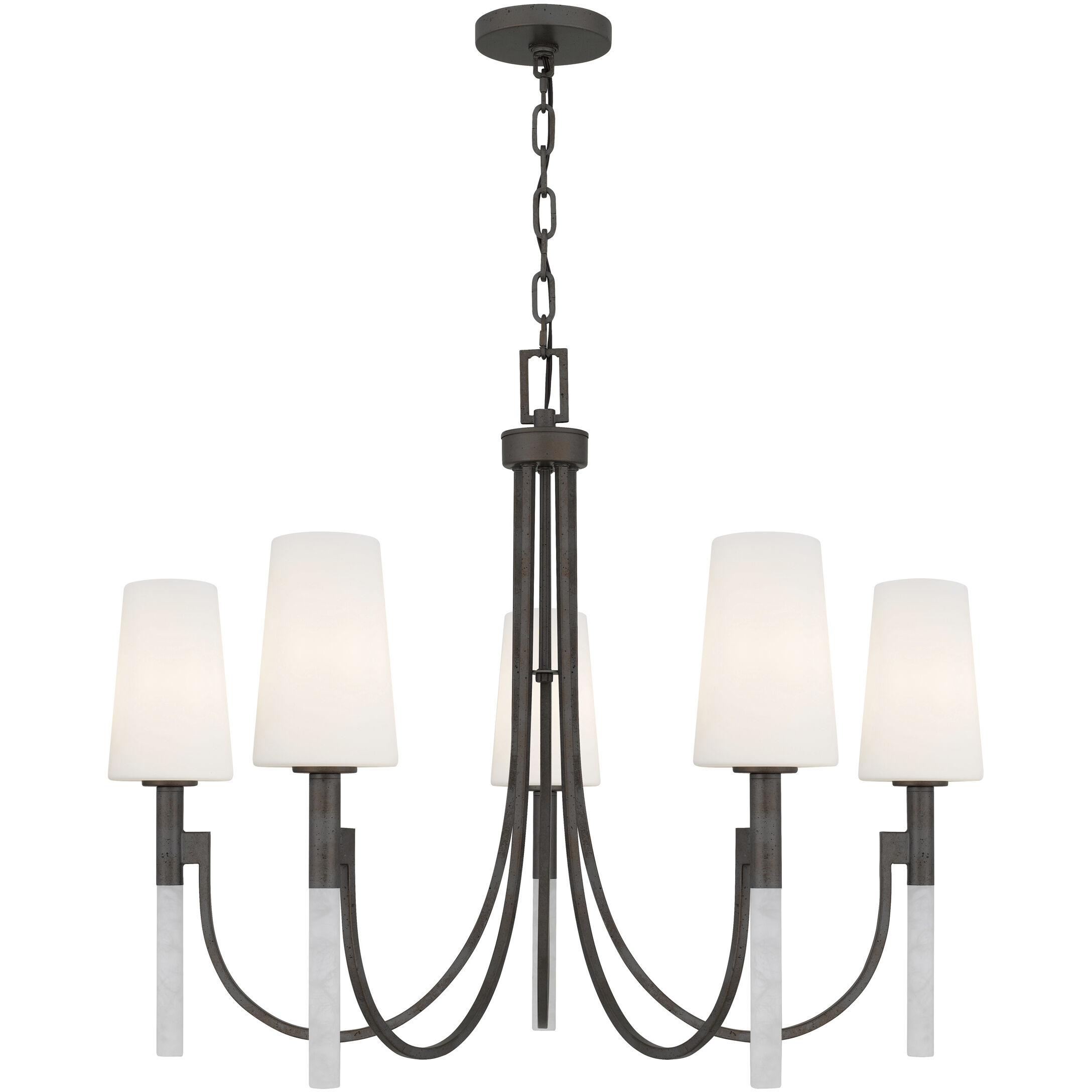 Eloura 5 Light 32 inch Iron Gate Chandelier Ceiling Light
