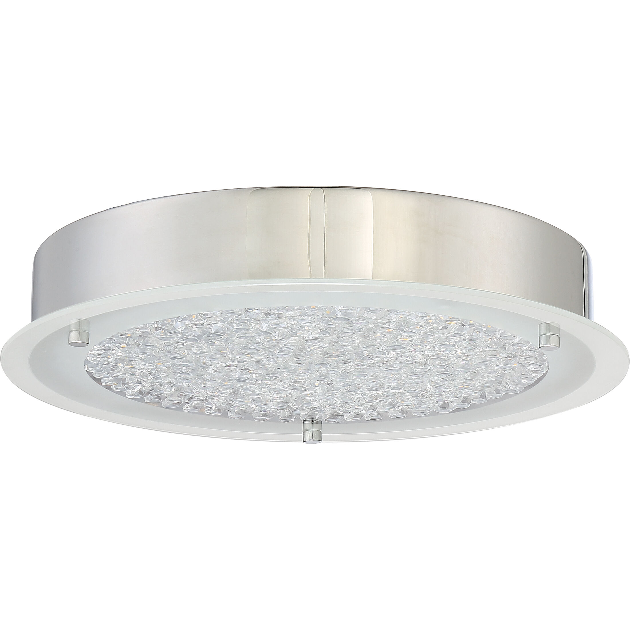 Blaze LED 12 inch Polished Chrome Flush Mount Ceiling Light