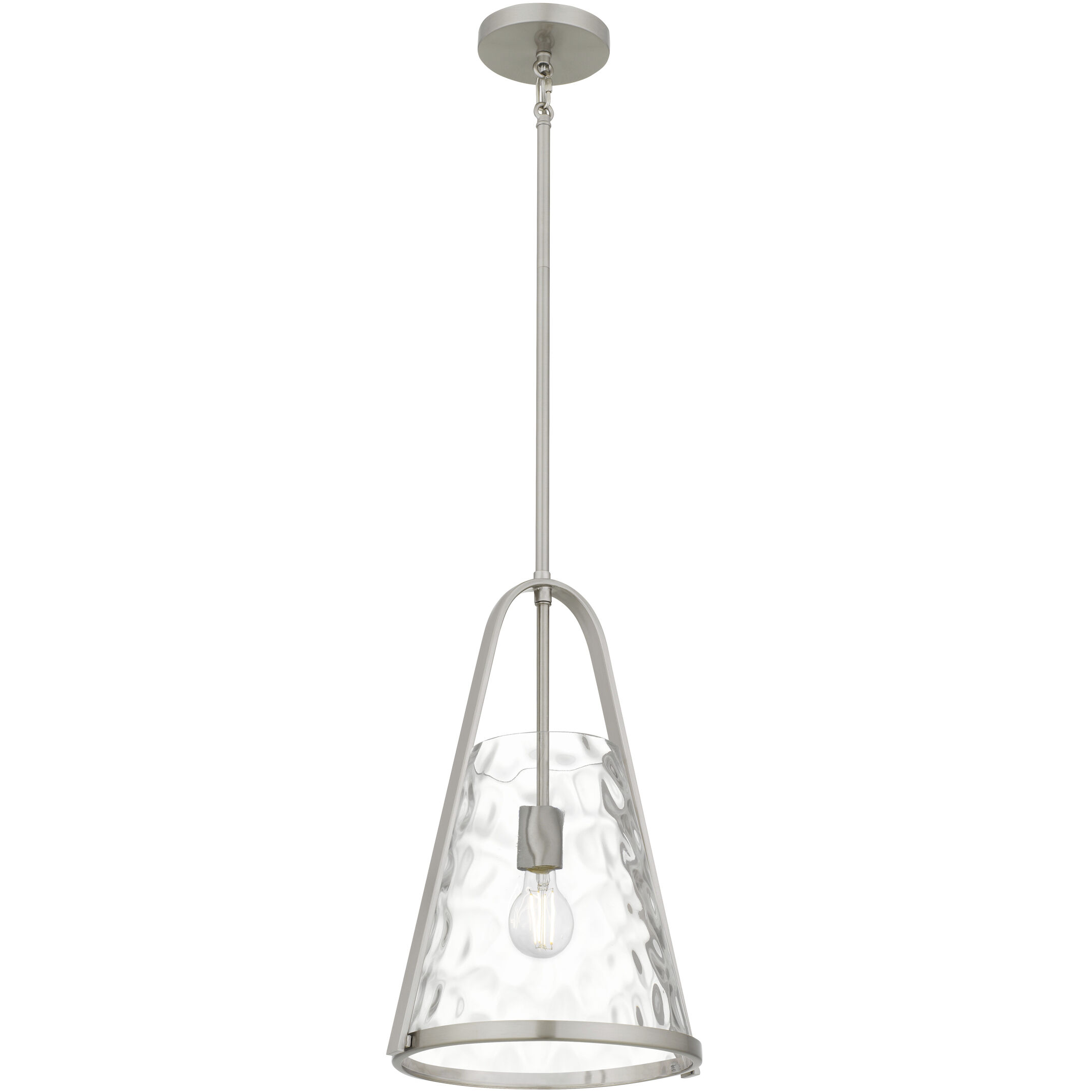 Briley 1 Light 11.5 inch Brushed Nickel Mini Pendant Ceiling Light