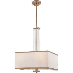Quoizel 4 Light 18 inch Weathered Brass Pendant Ceiling Light