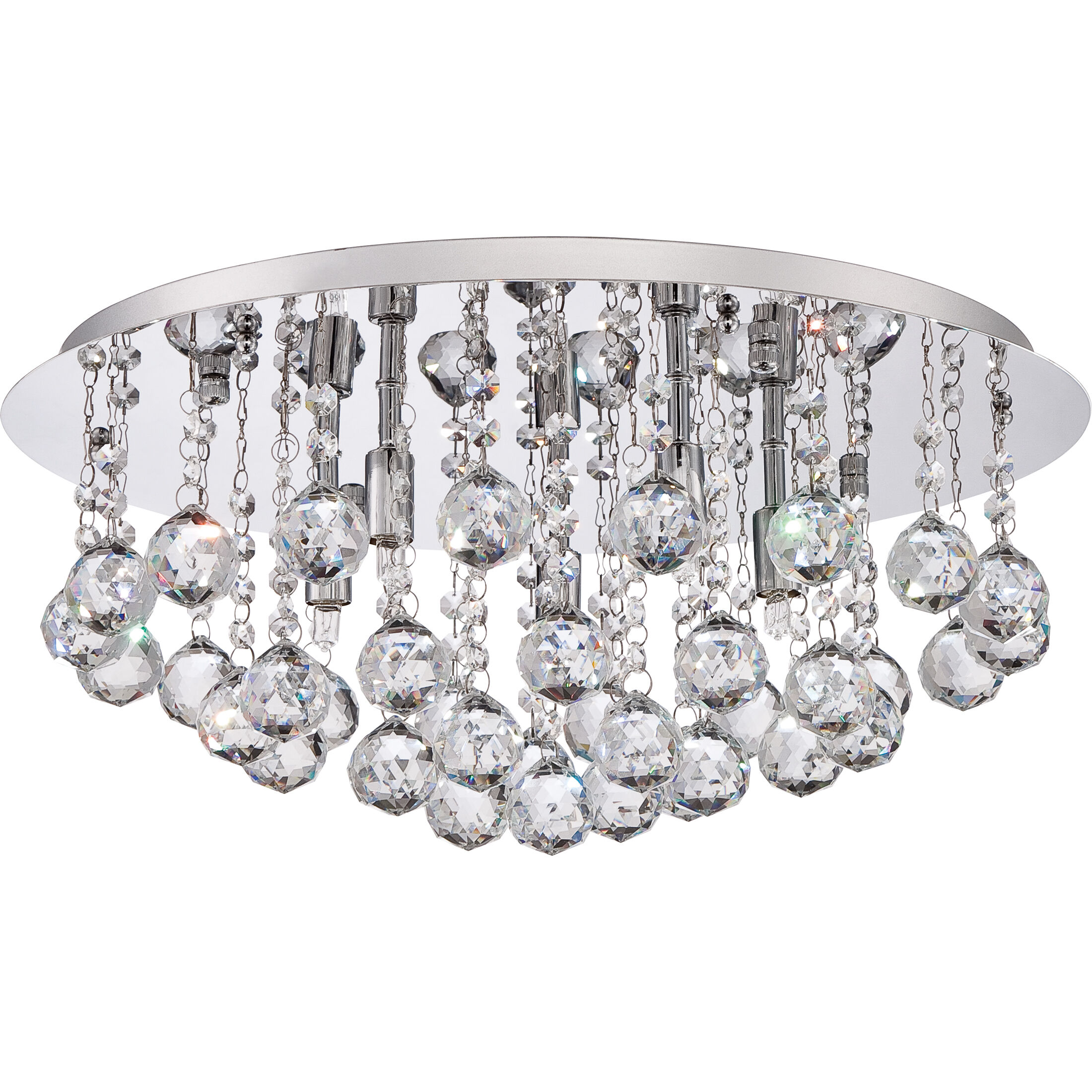 Bordeaux 5 Light 20 inch Polished Chrome Flush Mount Ceiling Light