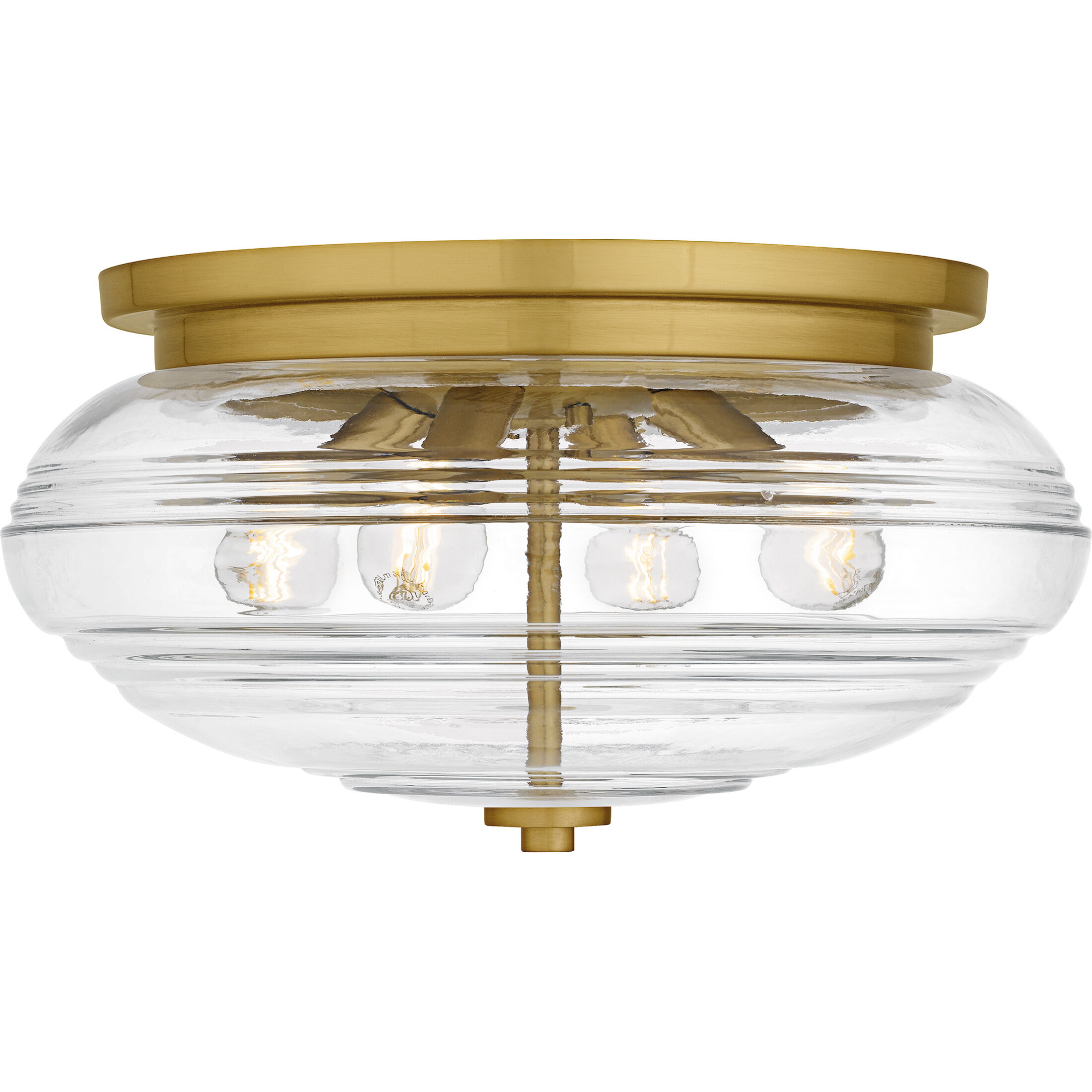 Gatonby 4 Light 16 inch Brushed Gold Flush Mount Ceiling Light, Medium