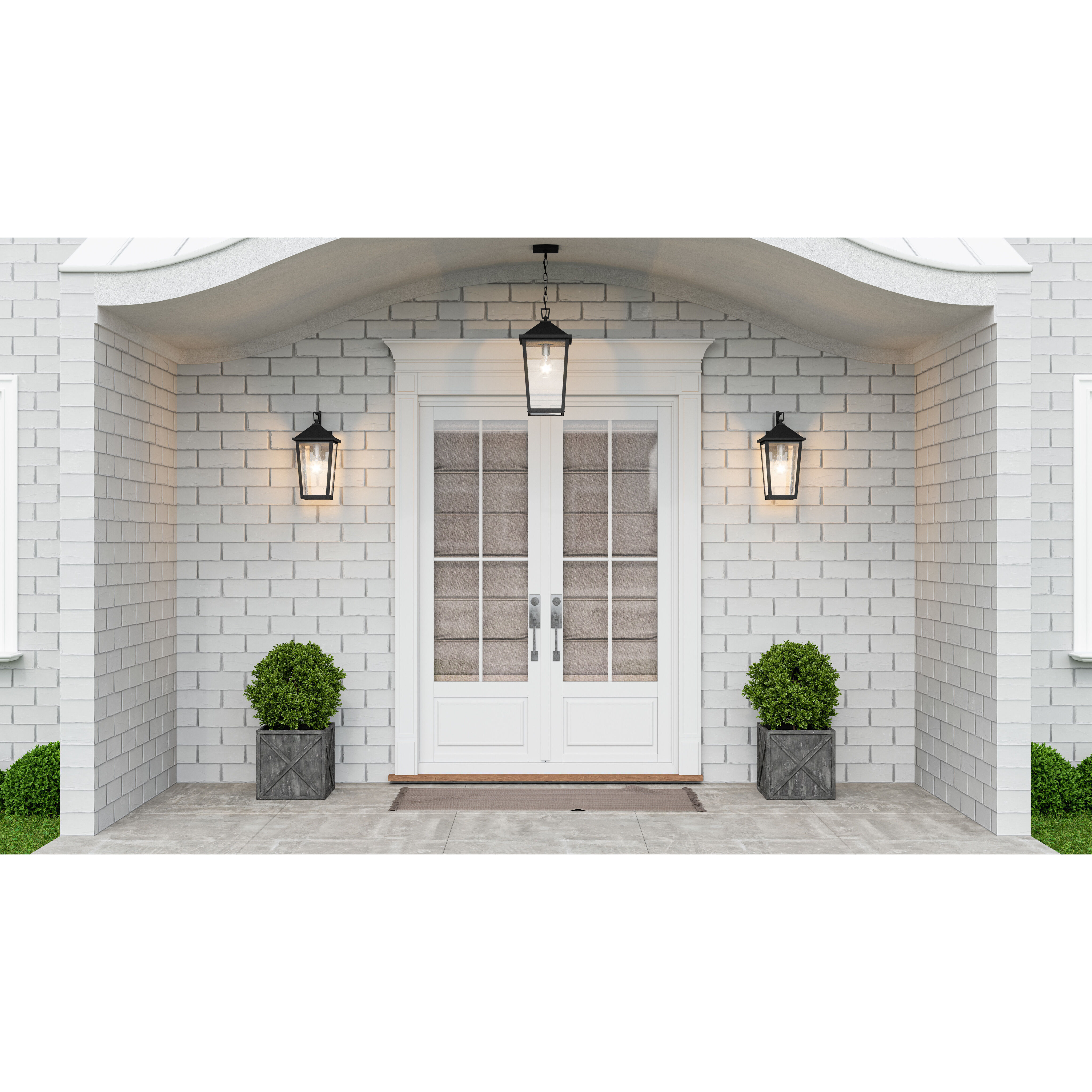 Petit Roulet「 City Lights 」 Quoizel OST1711W Outskirts LED 11 inch Fresco Flush Mount