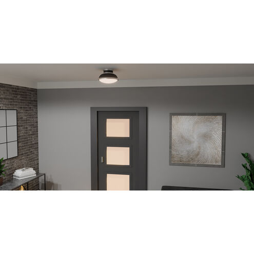 Tobias 2 Light 14 inch Matte Black Flush Mount Ceiling Light, Medium