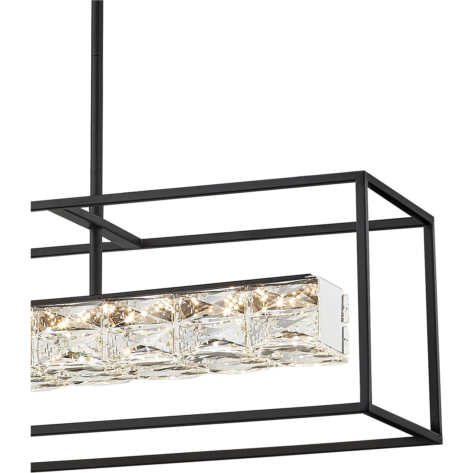 Quoizel PCDZ136MBK Dazzle LED 36 inch Matte Black Island