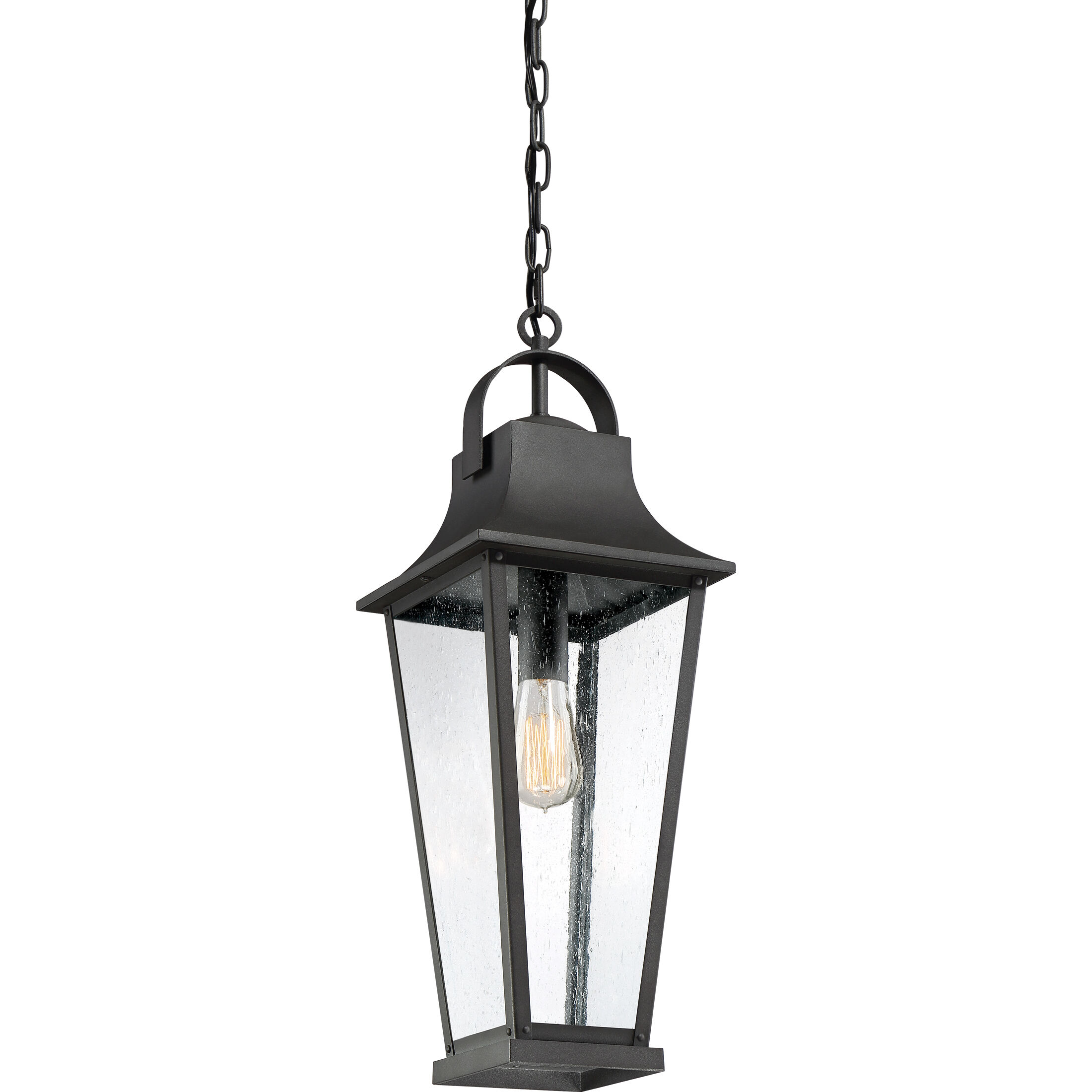 Galveston 1 Light 8.75 inch Mottled Black Mini Pendant Ceiling Light, Small