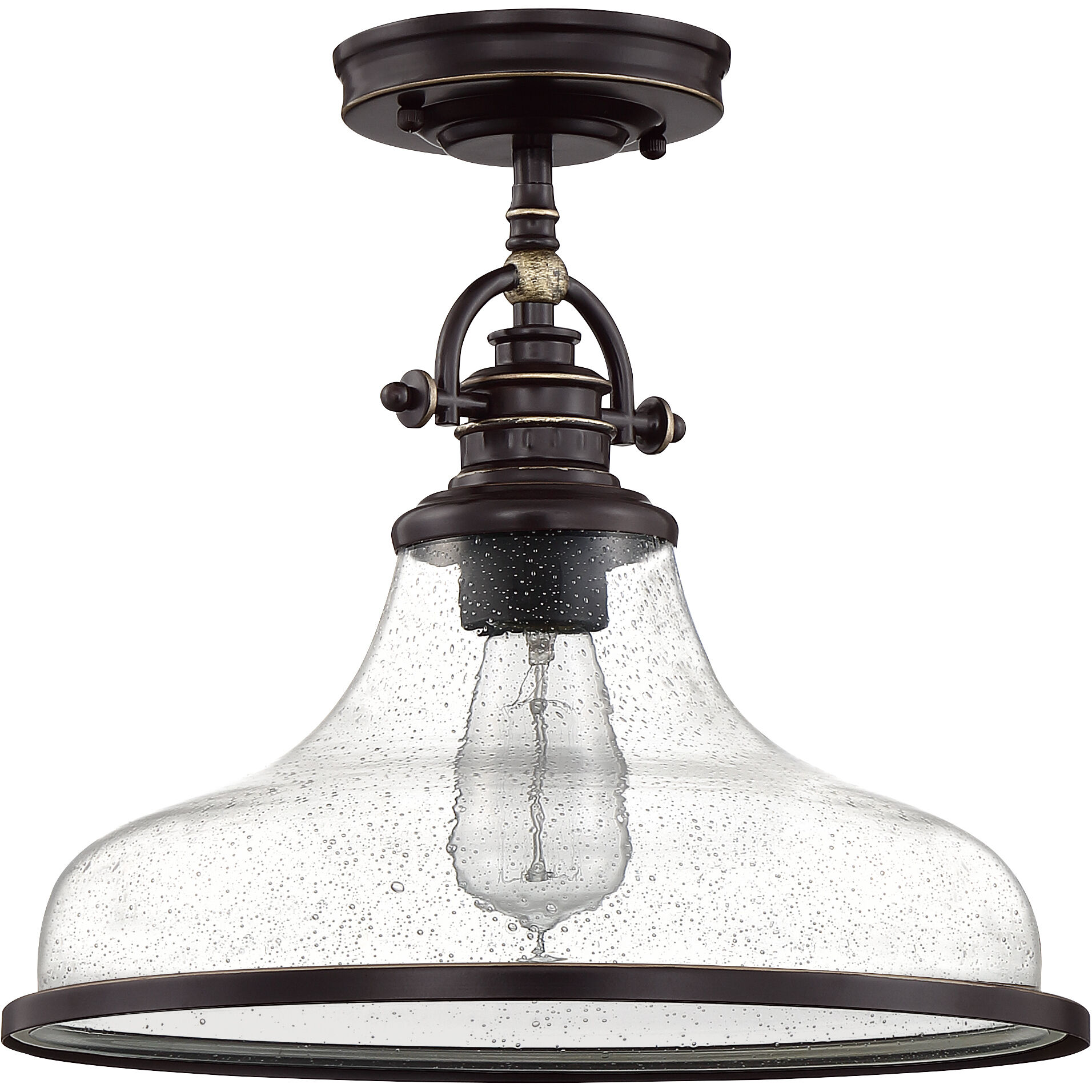 Grant 1 Light 14 inch Palladian Bronze Pendant Ceiling Light