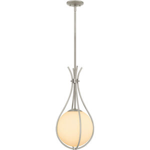 Aliyah 1 Light 10.75 inch Brushed Nickel Mini Pendant Ceiling Light, Small