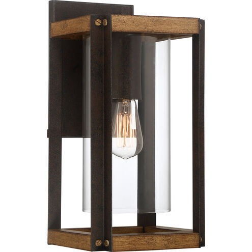 Quoizel Marion Square 1 Light 17 inch Rustic Black Outdoor Wall Lantern MSQ8409RK - Open Box