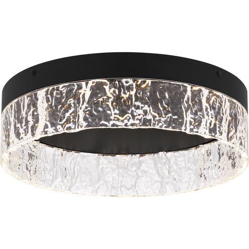 Vistaria LED 13.75 inch Matte Black Flush Mount Ceiling Light, Medium