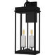 Carmen 2 Light 22 inch Matte Black Outdoor Wall Lantern, Large