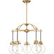 Sidwell 5 Light 26 inch Weathered Brass Chandelier Ceiling Light