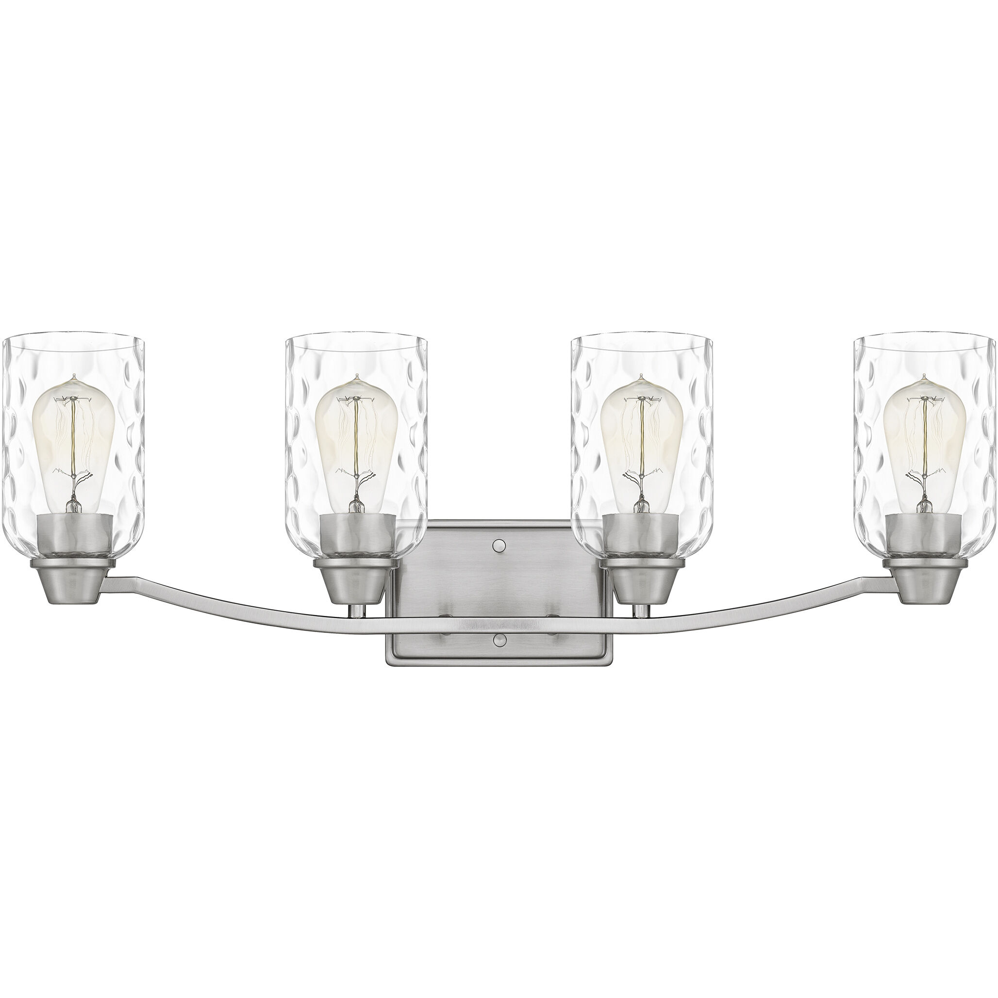 Acacia 4 Light 28 inch Brushed Nickel Bath Light Wall Light, Extra Large