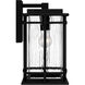 McAlister 1 Light 14 inch Earth Black Outdoor Wall Lantern
