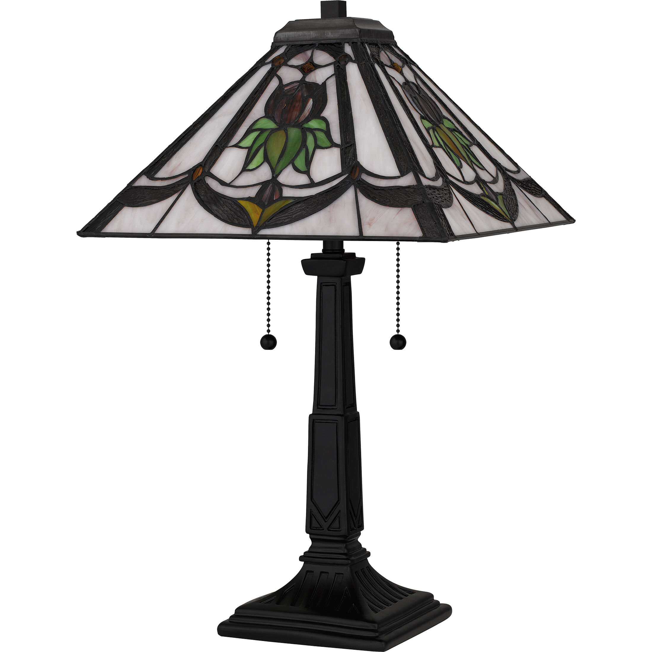 Collingwood 23 inch 75.00 watt Matte Black Table Lamp Portable Light, Tiffany
