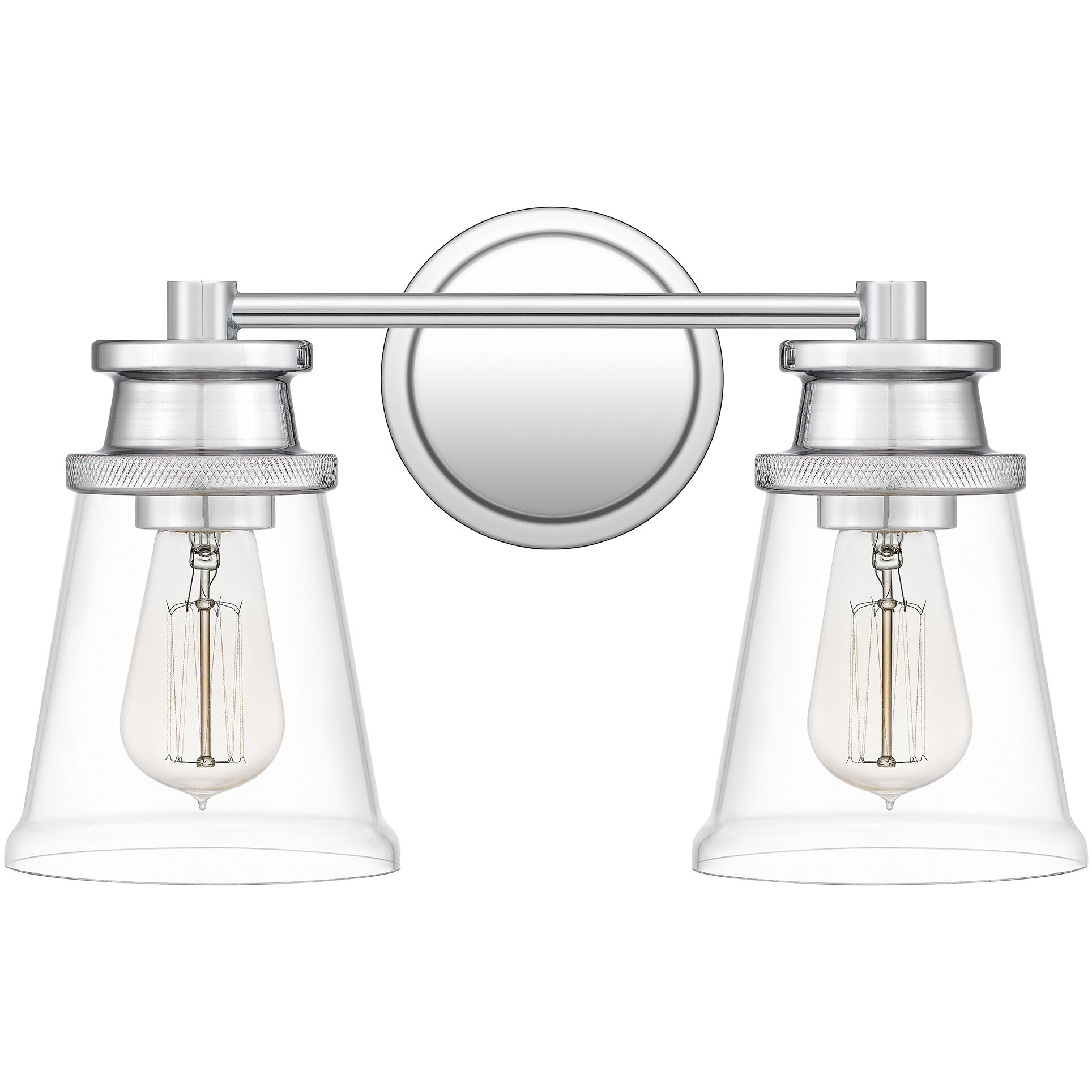 Haverfield 2 Light 15 inch Polished Chrome Bath Light Wall Light