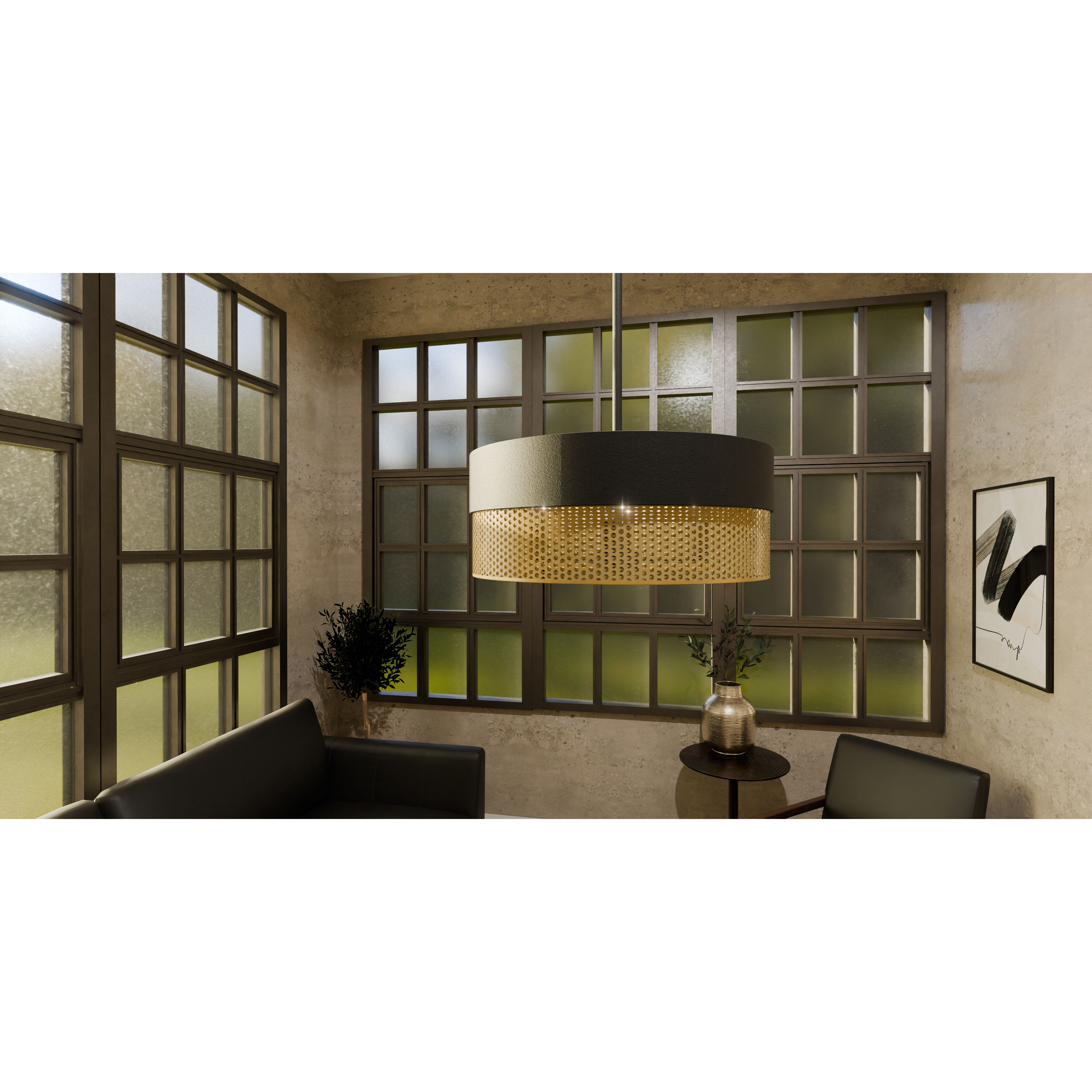 Alani 4 Light 20 inch Matte Black Pendant Ceiling Light