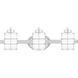 Hazlett 3 Light 23.00 inch Bathroom Vanity Light