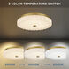 Cherbury LED 16 inch Brushed Gold Flush Mount Ceiling Light, Medium