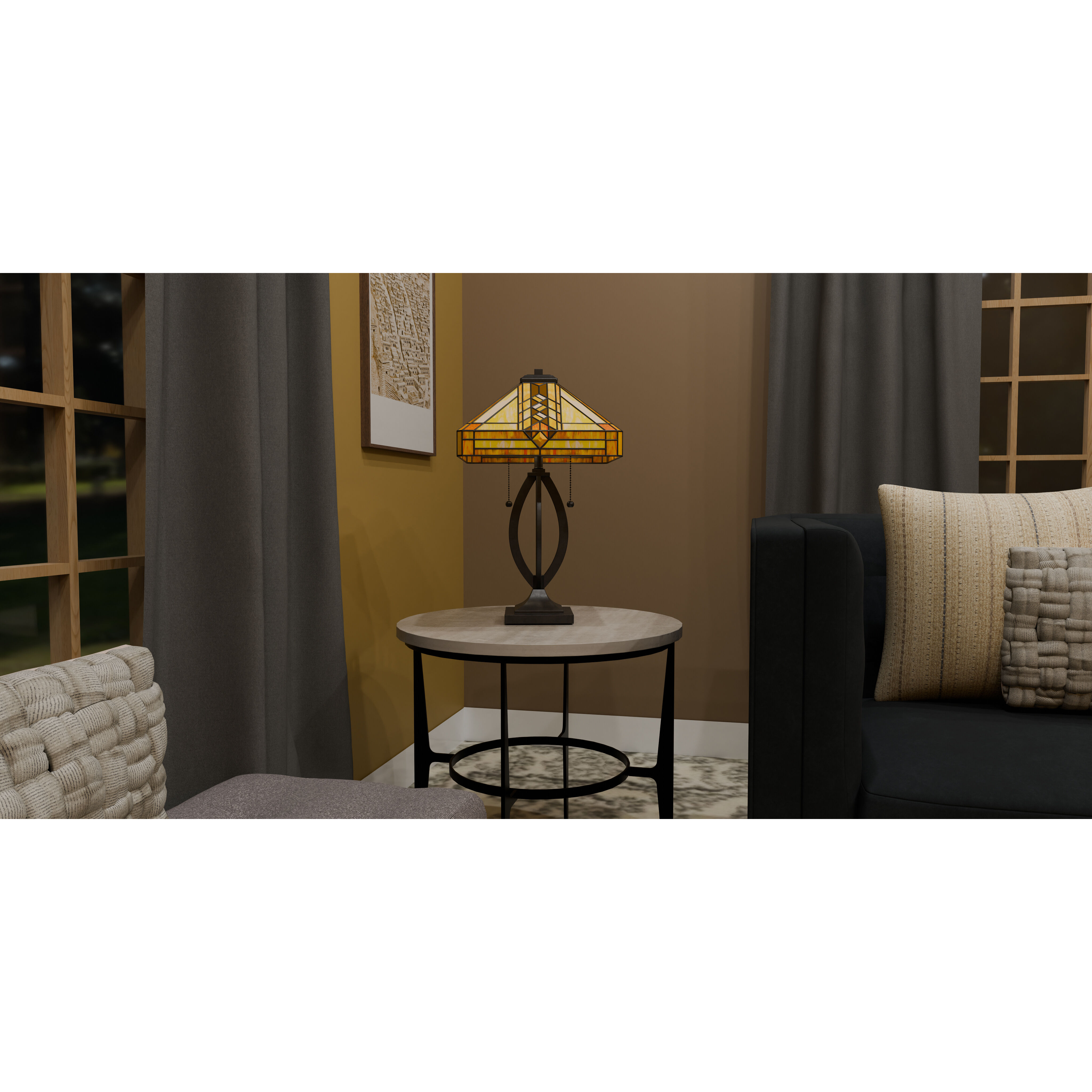 Yellowstone 22.75 inch 75.00 watt Matte Black Table Lamp Portable Light