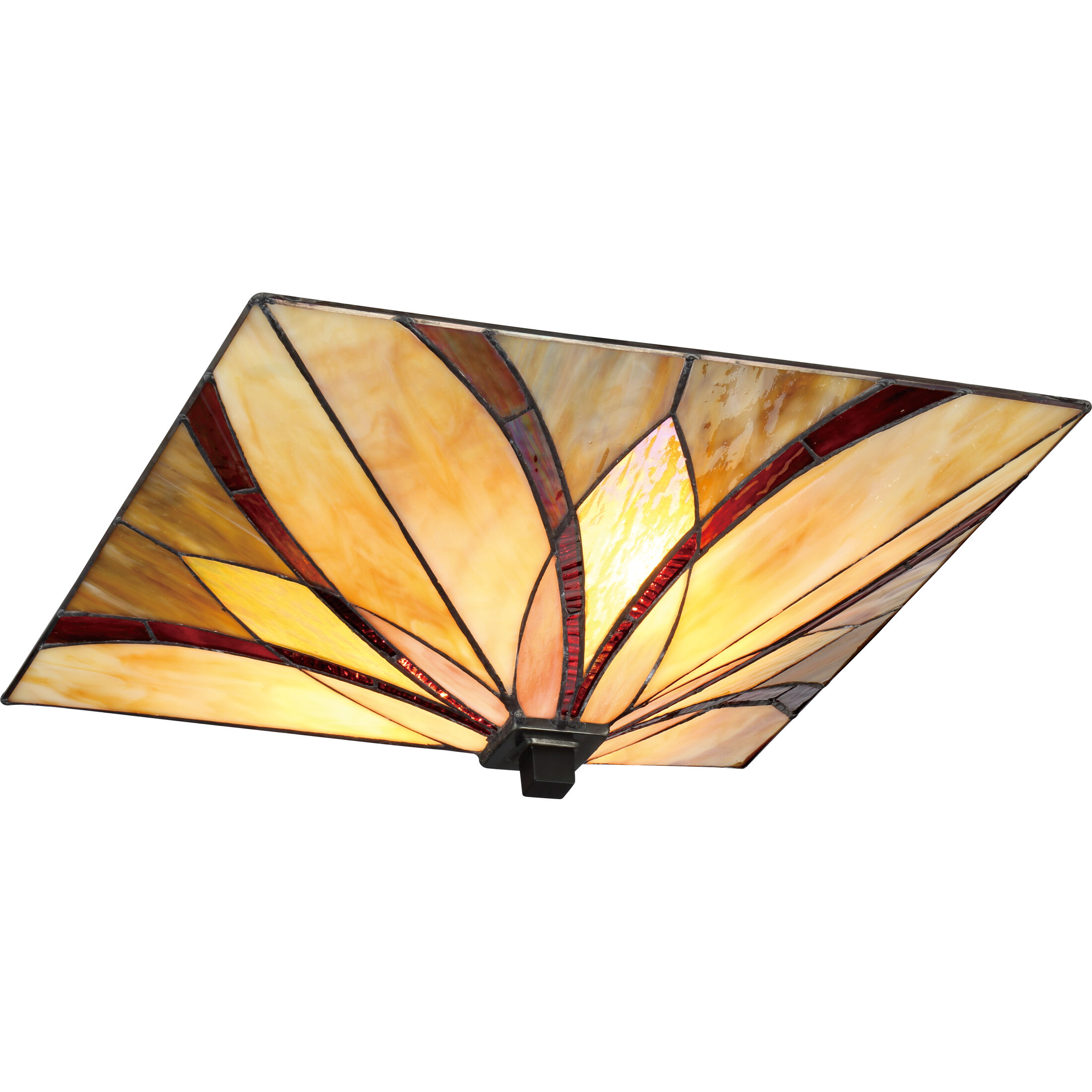 Asheville 2 Light 15 inch Valiant Bronze Flush Mount Ceiling Light, Naturals