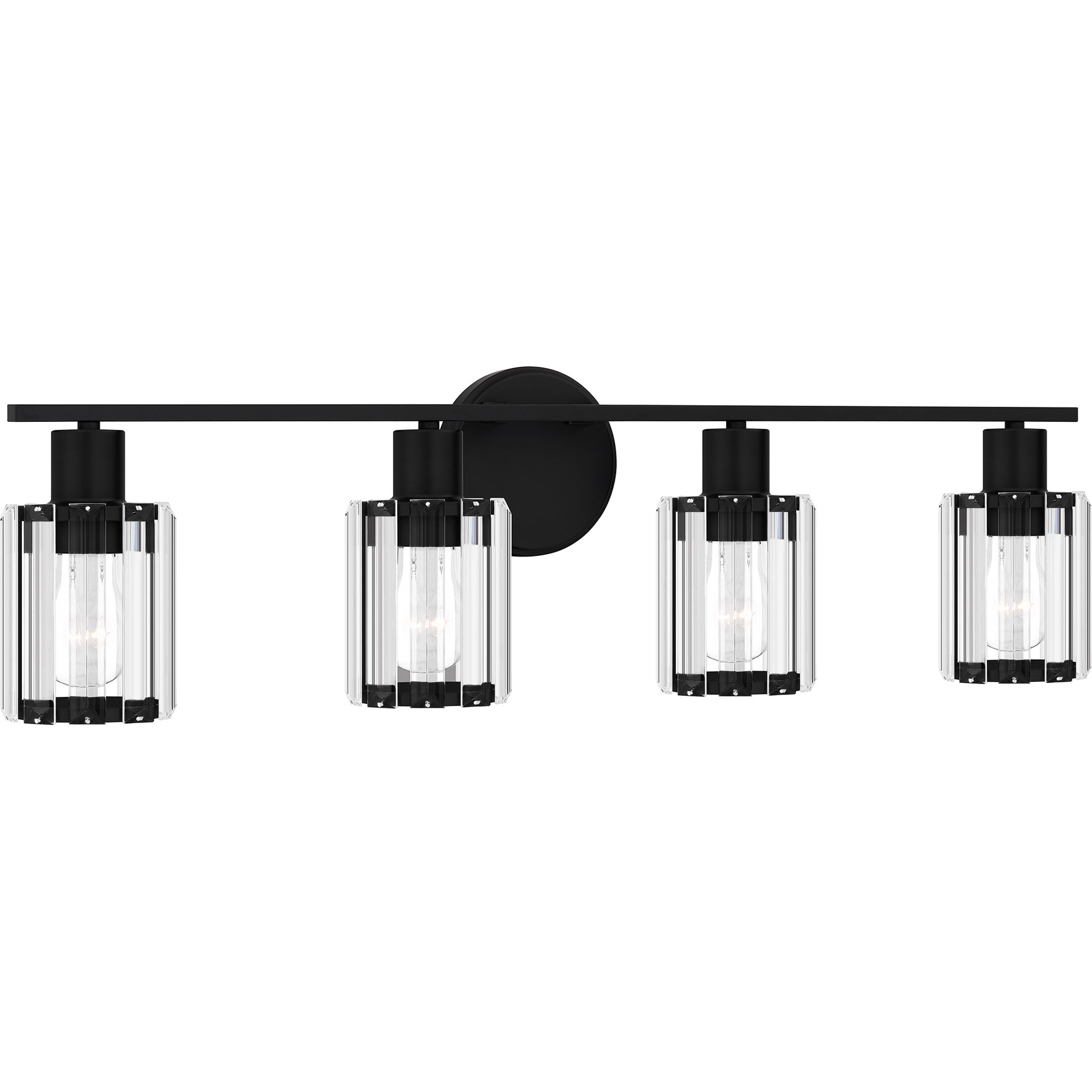 Isla 4 Light 29 inch Matte Black Bath Light Wall Light