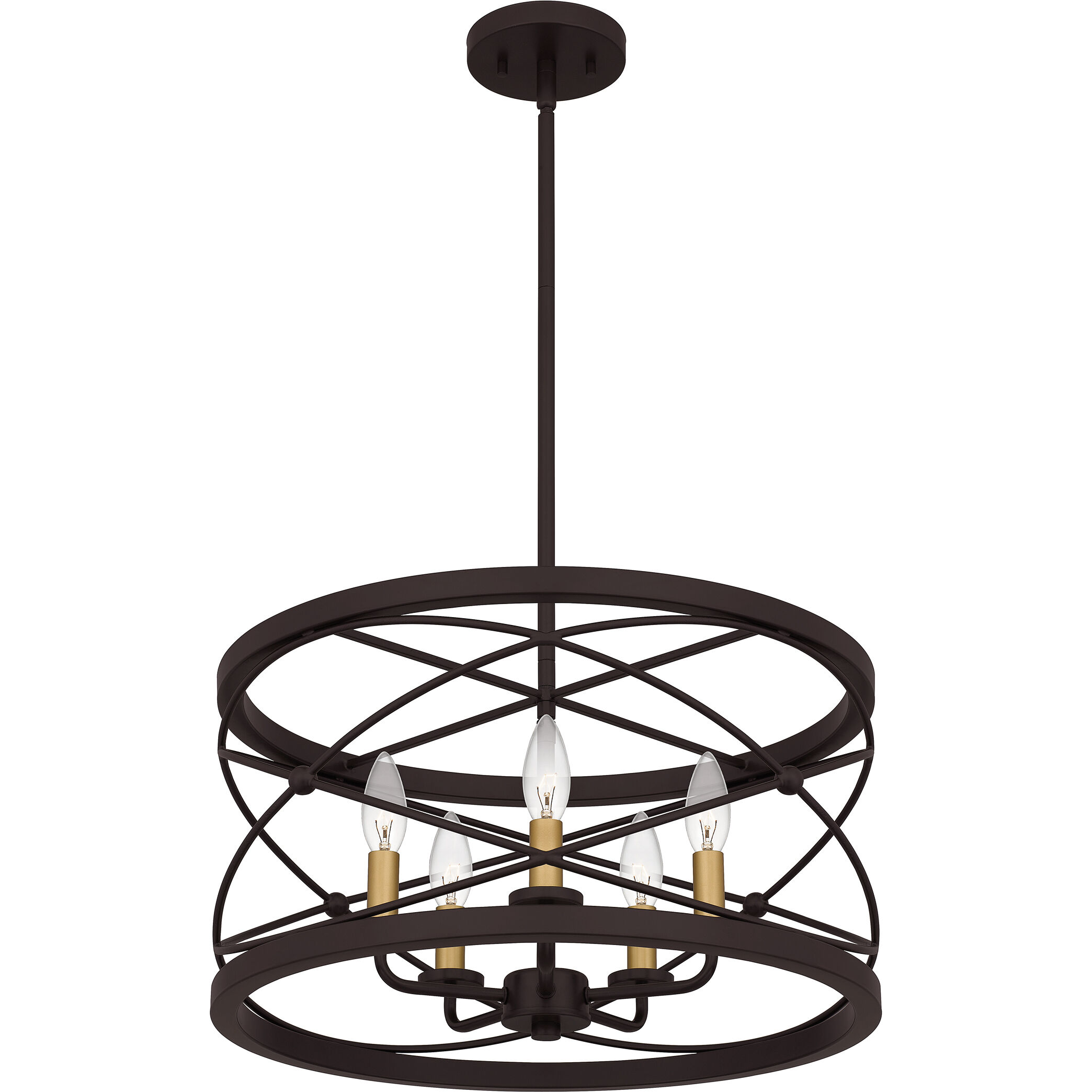 Potts 5 Light 19 inch Palladian Bronze Pendant Ceiling Light