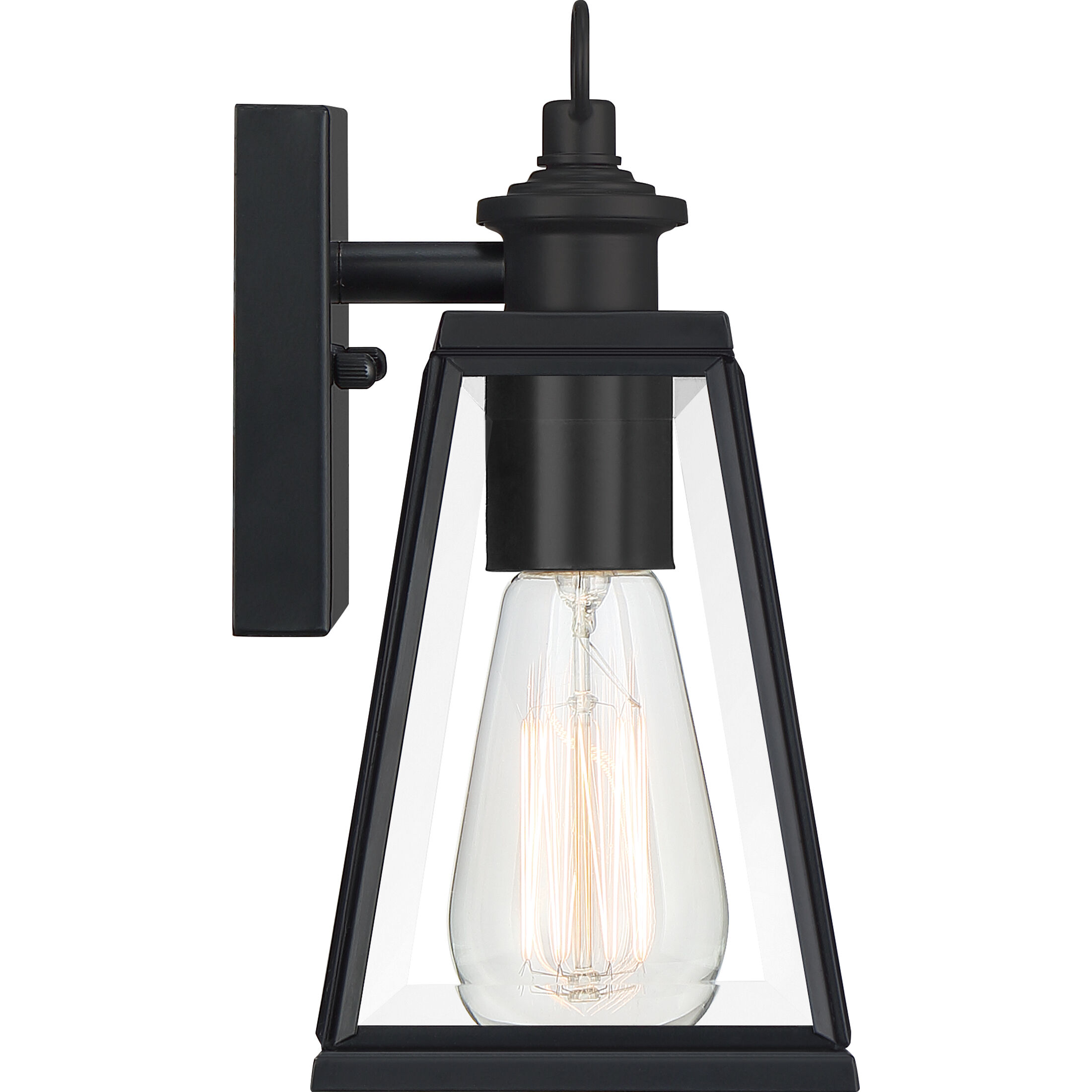 Paxton 1 Light 9 inch Matte Black Outdoor Wall Lantern