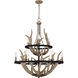 Journey 9 Light 32 inch Earth Black Chandelier Ceiling Light
