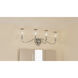 McKinney 4 Light 31 inch Brushed Nickel Bath Light Wall Light