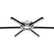 Zealand LED 36 inch Polished Chrome Semi-Flush Mount Ceiling Light, Extra Large