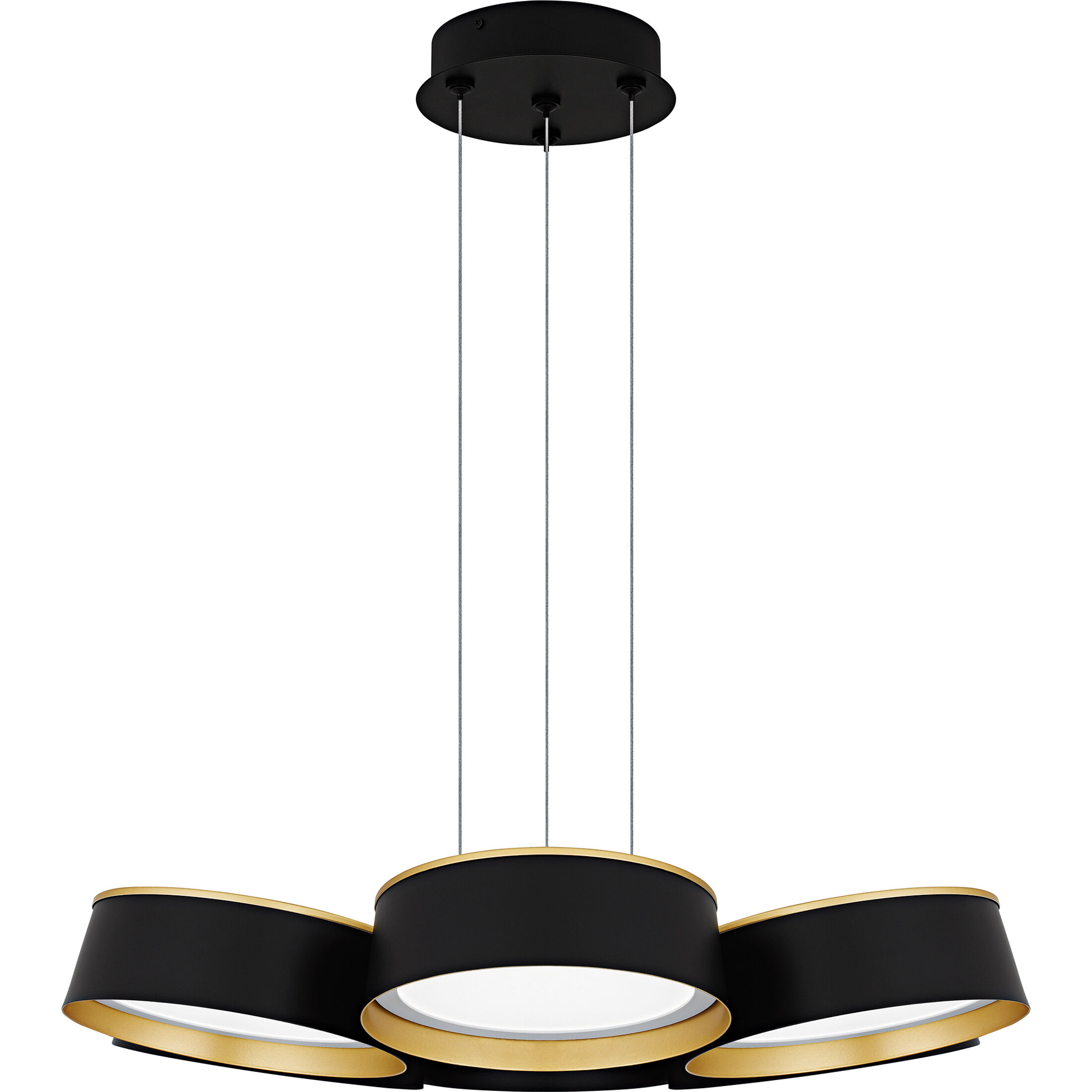 Byrnes LED 26 inch Matte Black Chandelier Ceiling Light