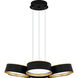 Byrnes LED 26 inch Matte Black Chandelier Ceiling Light