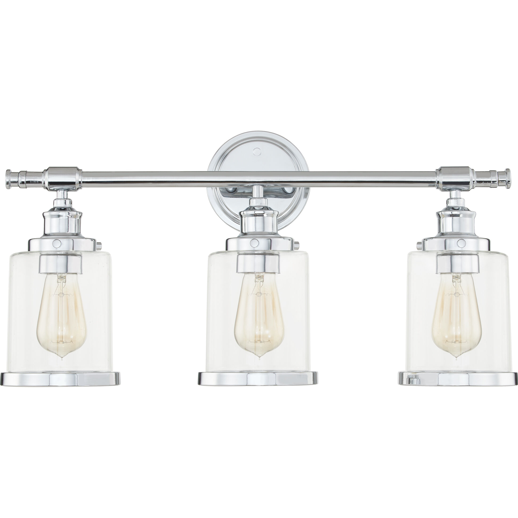 Dixie 3 Light 24 inch Polished Chrome Bath Light Wall Light