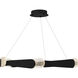 Saffron LED 34 inch Matte Black Pendant Ceiling Light