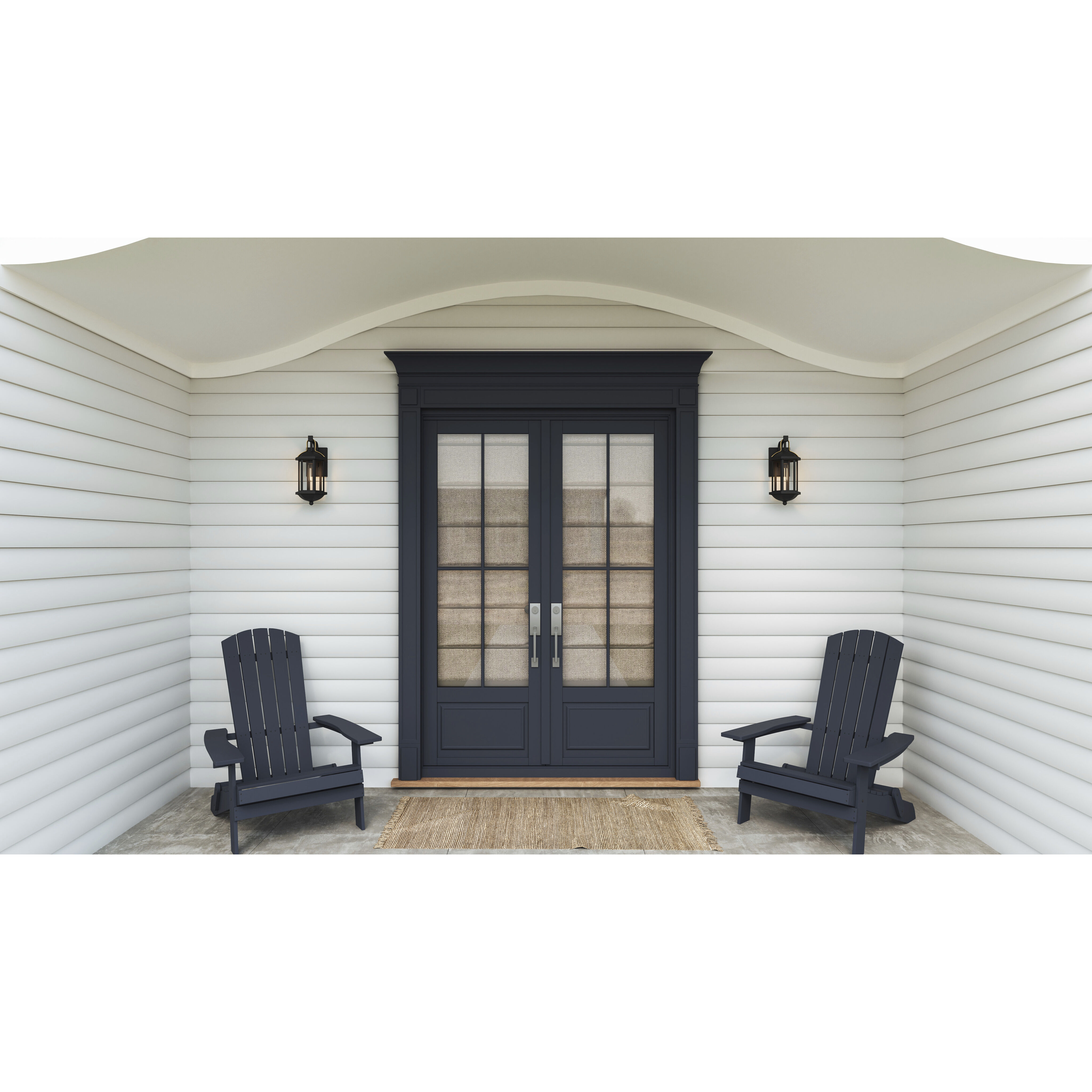 Crestfield 1 Light 15.25 inch Matte Black Outdoor Wall Lantern, Small