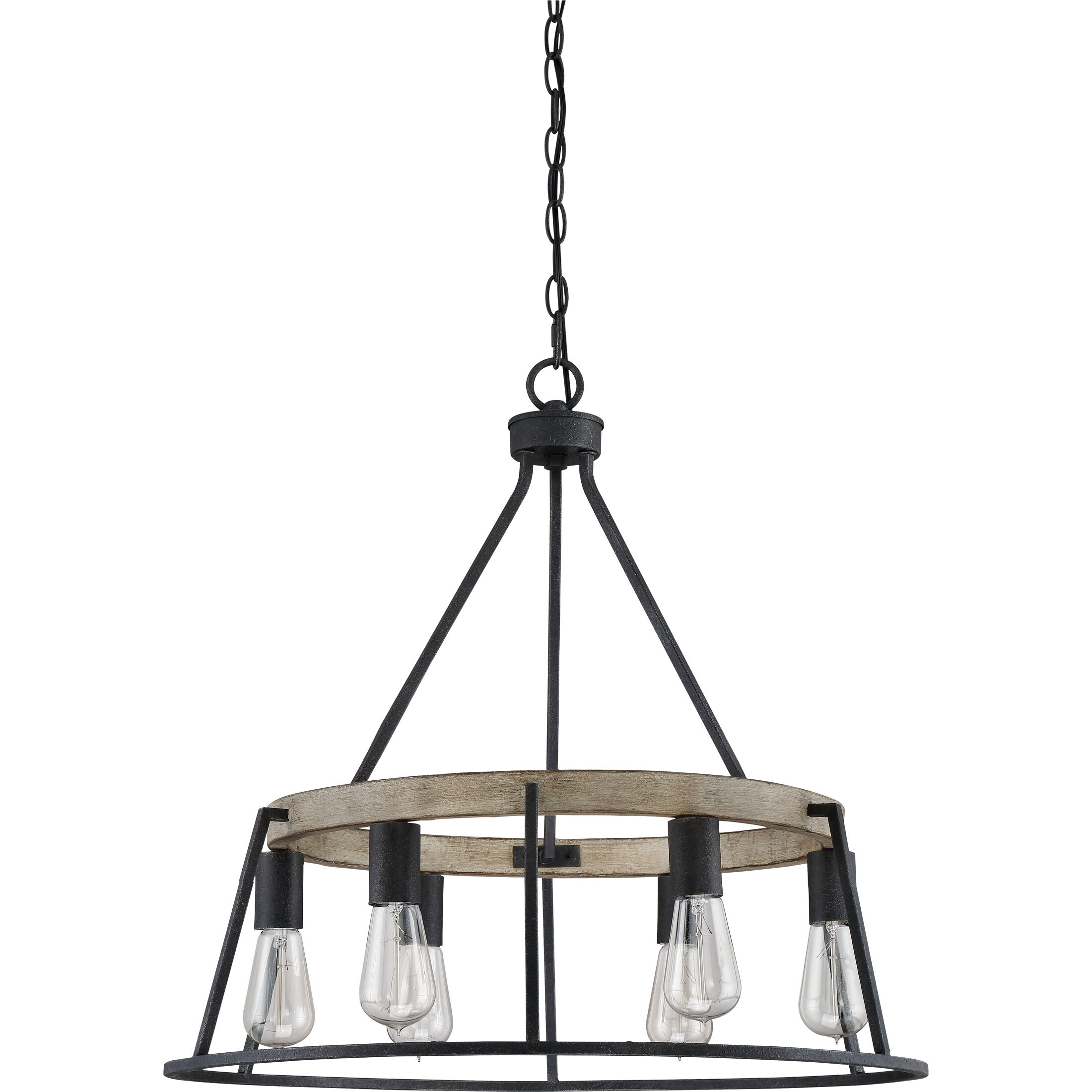 Quoizel BRT5006GK Brockton 6 Light 25 inch Grey Ash