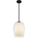 Evelynn 1 Light 10 inch Matte Black Mini Pendant Ceiling Light