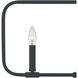 Abner 4 Light 32 inch Matte Black Linear Chandelier Ceiling Light