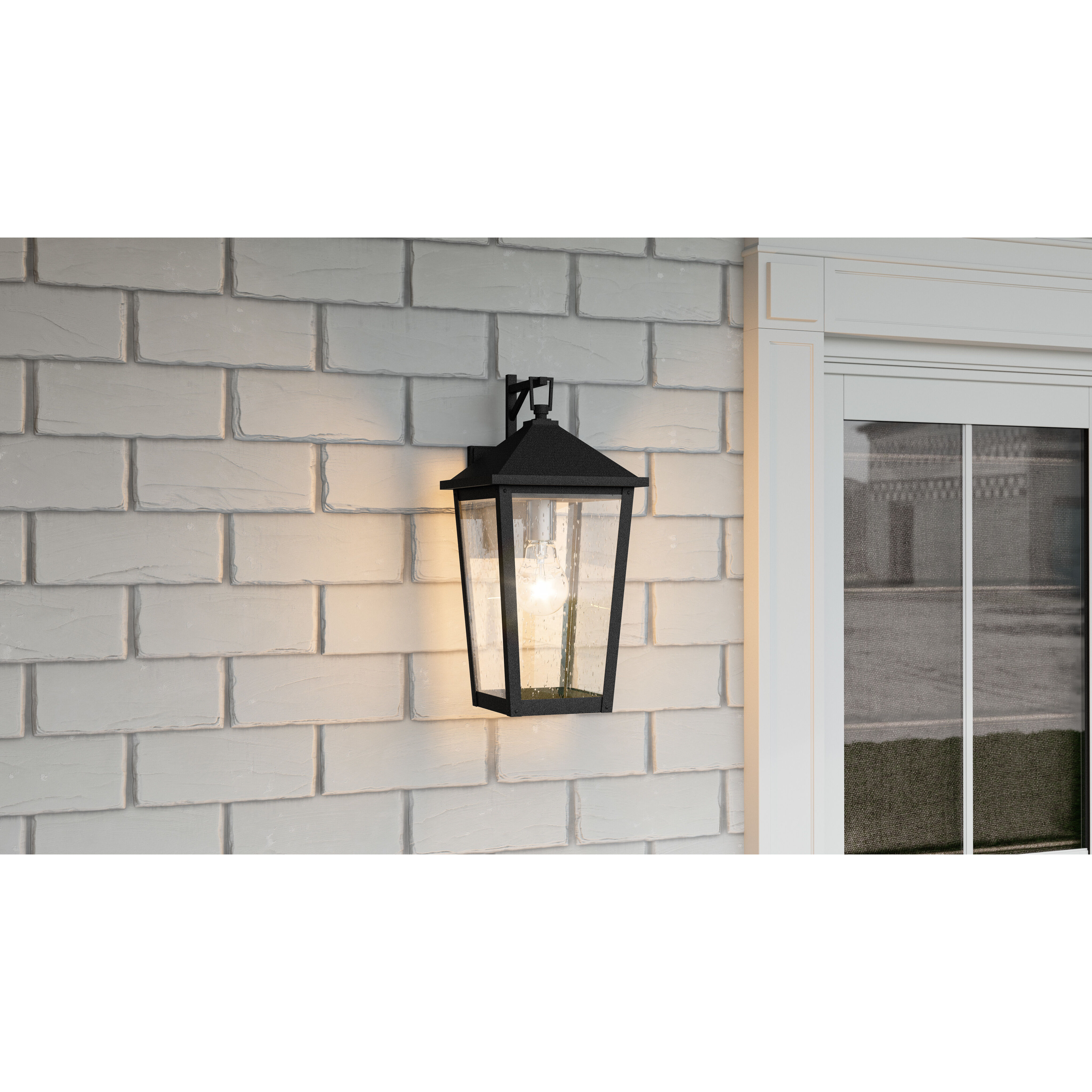 Quoizel STNL8408MB Stoneleigh 1 Light 17 inch Mottled Black