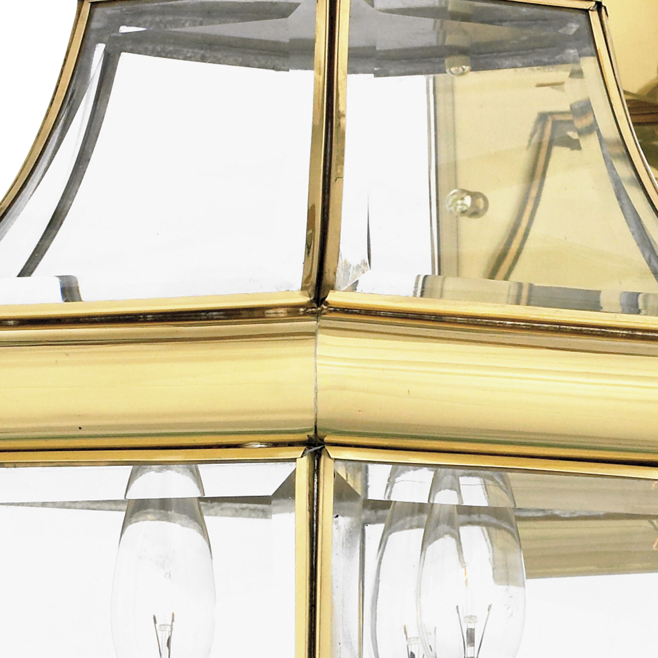 Newbury 3 Light 23 inch Polished Brass Outdoor Wall Lantern