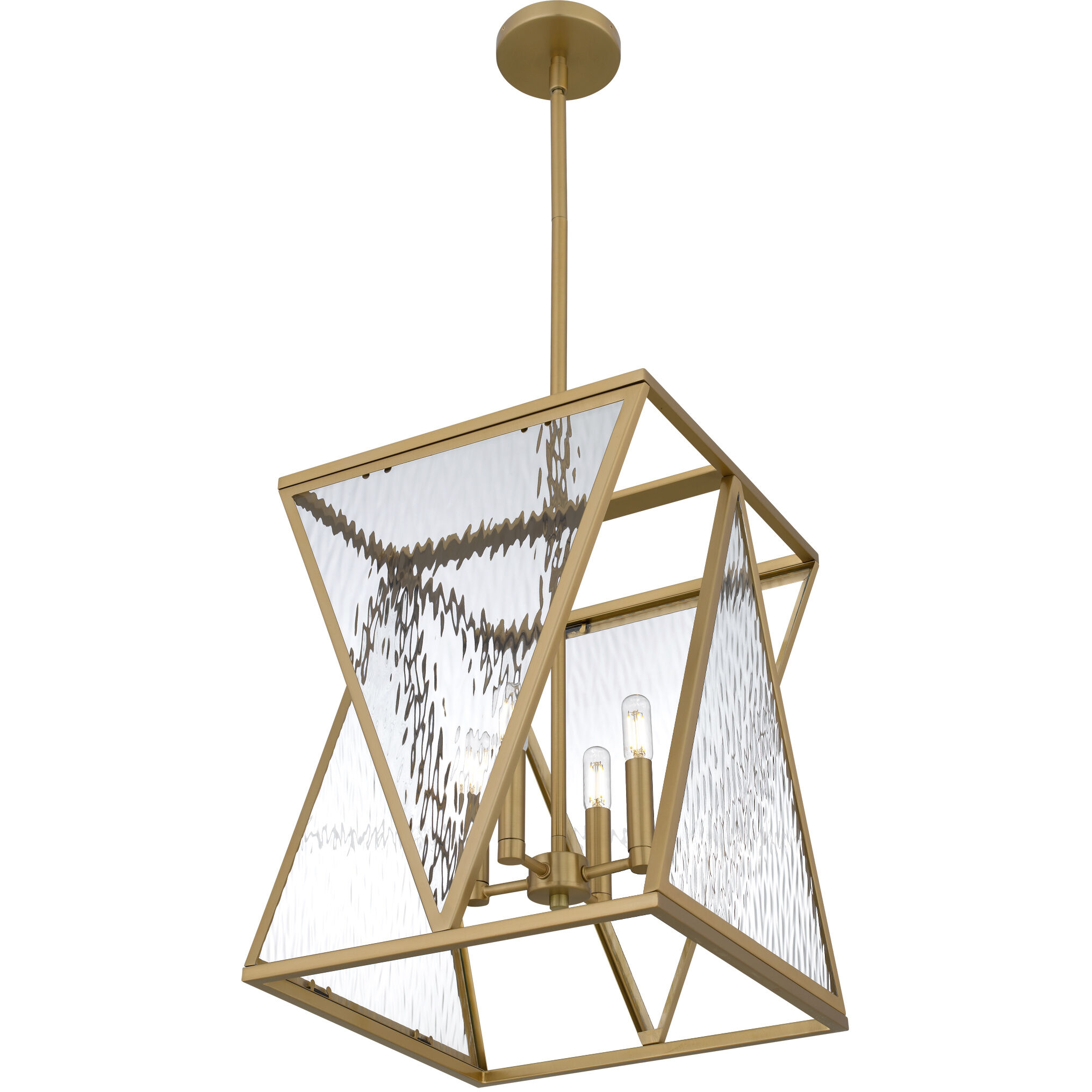 Clovis Pendant Ceiling Light in Brushed Weathered Brass