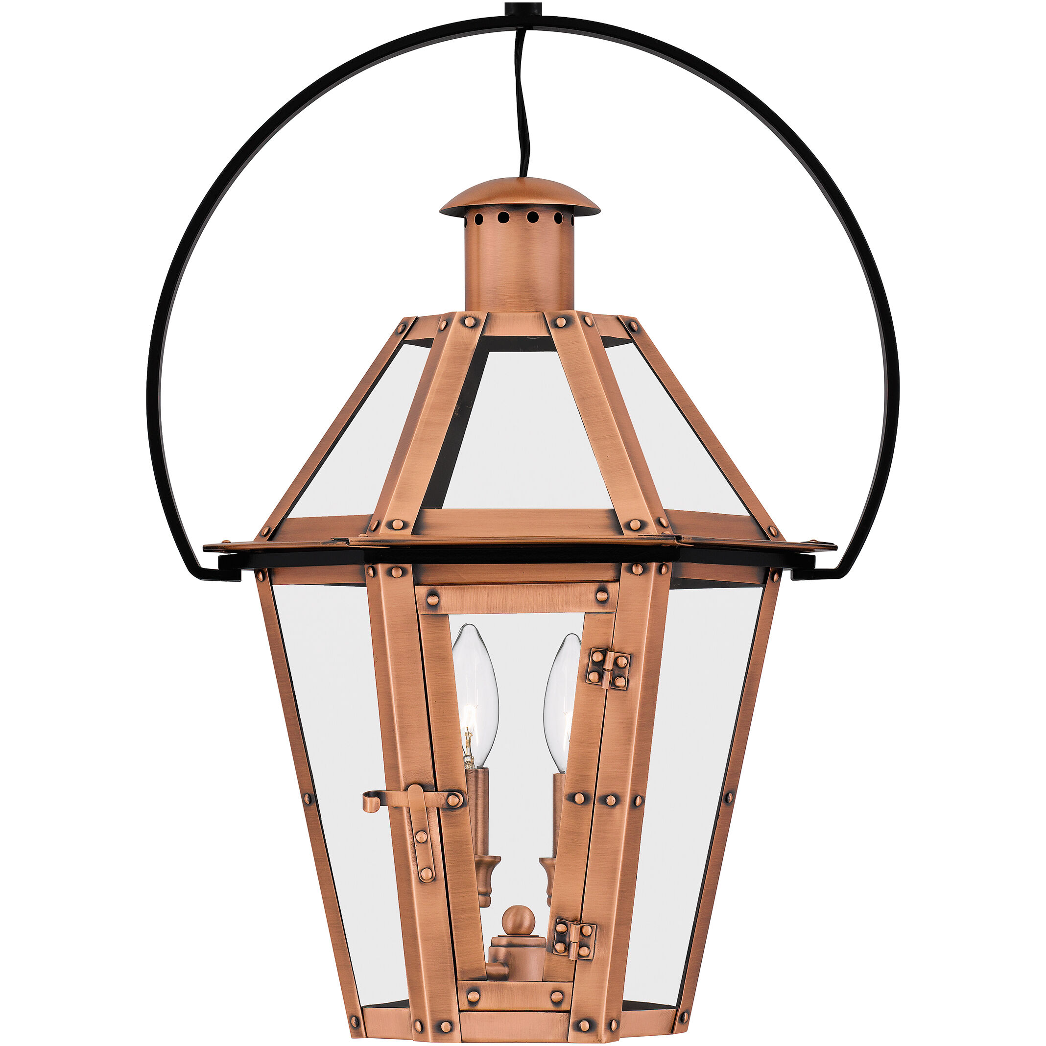 Burdett 2 Light 16 inch Aged Copper Pendant Ceiling Light