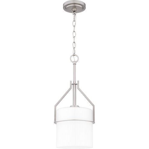 Seymour 1 Light 8.5 inch Brushed Nickel Mini Pendant Ceiling Light, Small