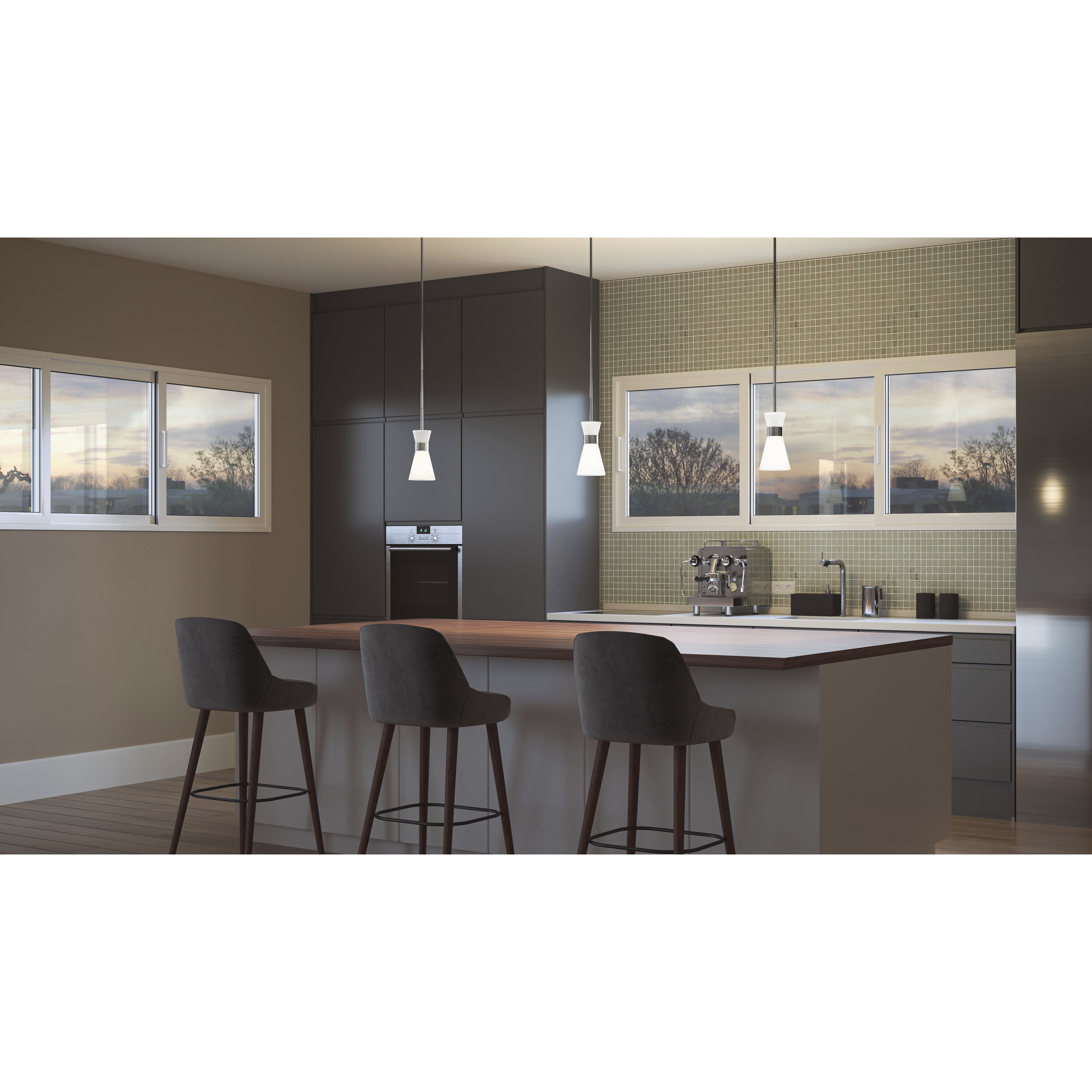 Fremont 1 Light 5 inch Brushed Nickel Mini Pendant Ceiling Light, Small