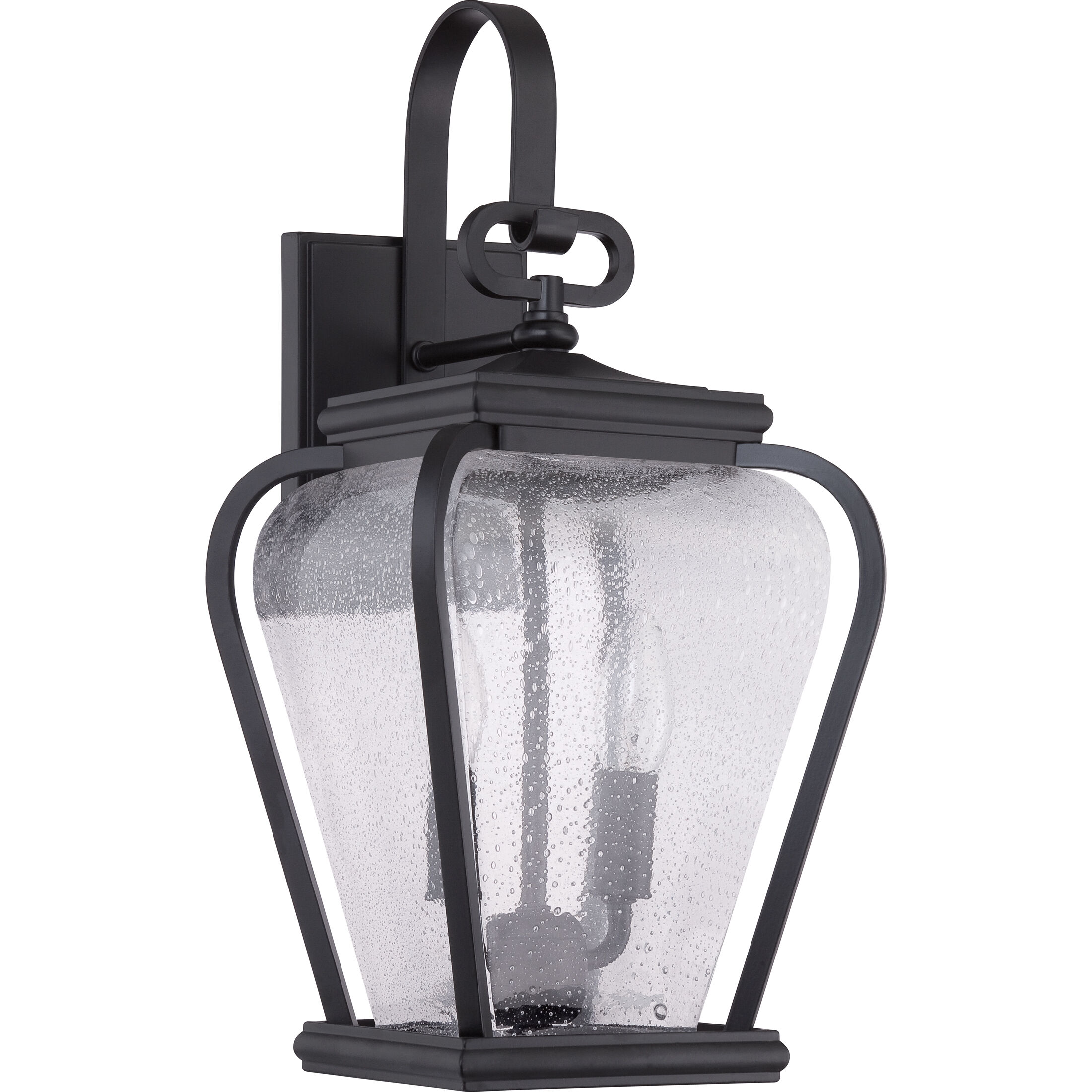 Province 2 Light 18 inch Mystic Black Outdoor Wall Lantern